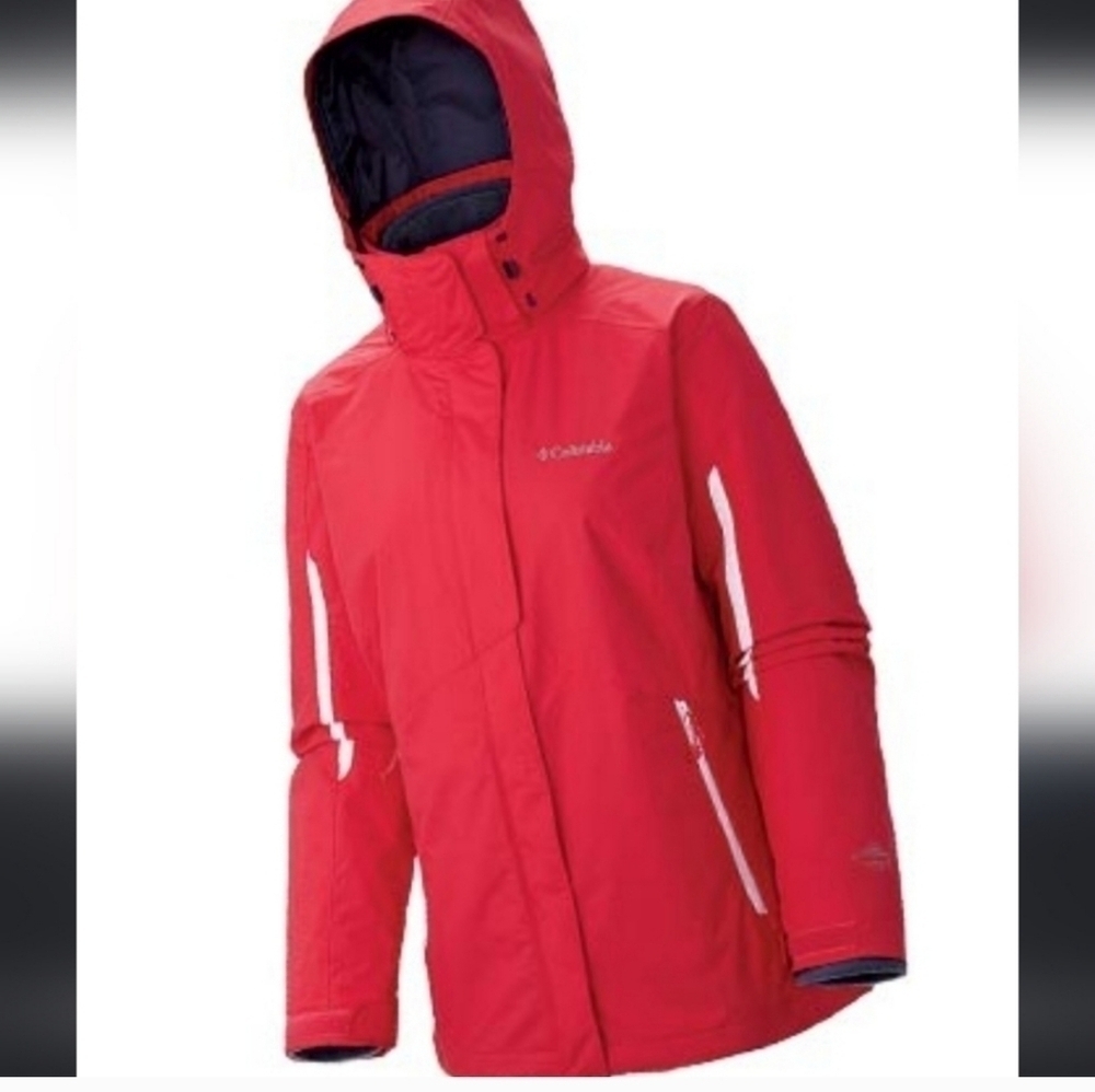Columbia winter ski 2 in 1 hooded jacket wear together or separate
